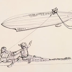 Trilhos e traços. Poty 100 ano. Cortesia do Museu Oscar Niemeyer