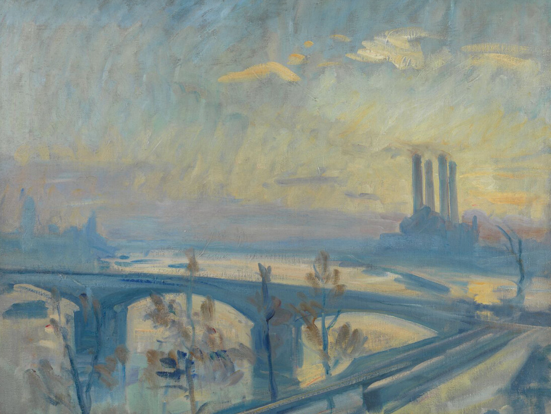 Wilfrid Gabriel de Glehn, Battersea Bridge, Looking West