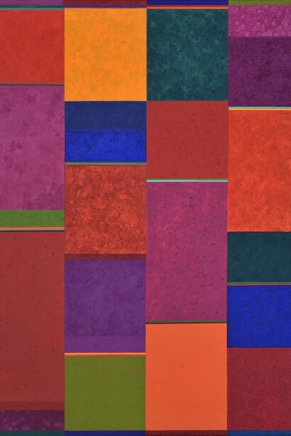 Gonçalo Ivo, Contrepoint, 1,30 x 0,96m, 2014, huile sur toile, Courtesy Galerie Boulakia