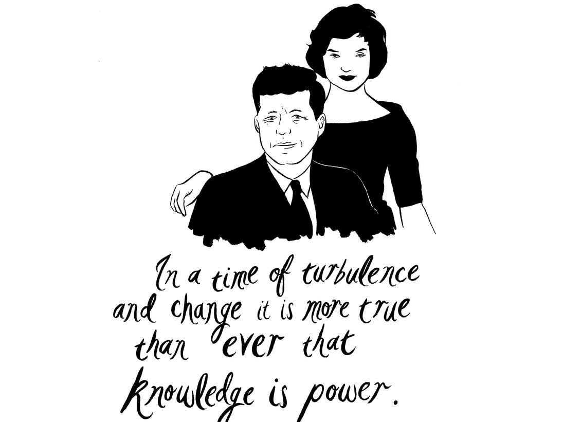 Donald Urquhart, In a time of turbulence and change it is more true than ever that knowledge is power, 
2014 , ink on paper, unframed 42 x 29.7 cm - 16 1/2 x 11 3/4 inches © Donald Urquhart, Courtesy Maureen Paley, London
