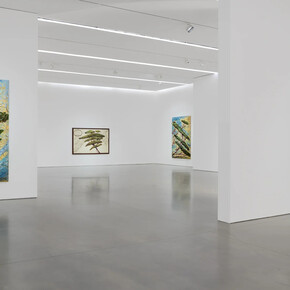 Julian Schnabel, Italy through its trees, exhibition view. Courtesy of Pace Gallery