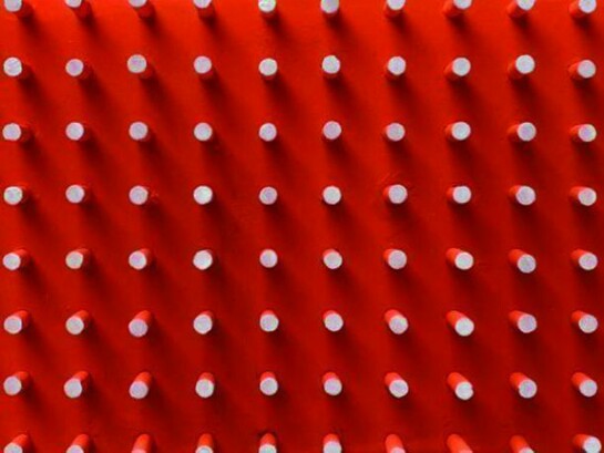 Luis Tomasello,Objet Plastique No. 1024, 2013, acrylic on wood, 21 x 41 x 8 cm