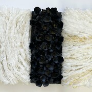 Priscilla Robinson, Day and Night (detail), abaca hmp and Awagami Kumogarashi, 14 x 28 inches. Courtesy of the artist and Wally Workman Gallery