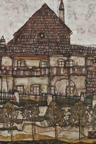 House with Shingle Roof (Old House II), Egon Schiele, 1915, Leopold Museum, Vienna, Austria