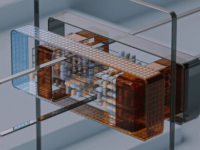 Abstract lines and block exemplify machine learning and its complexities 