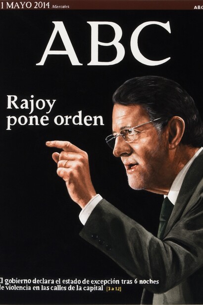 Kepa Garraza (2014), ABC, May 2014, Gouache on paper, 42 x 31