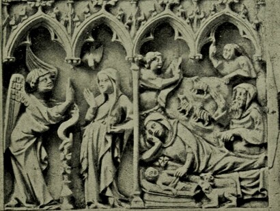 Talladores de marfil de la ciudad de París en 1258. Museo británico, Londres, Inglaterra 