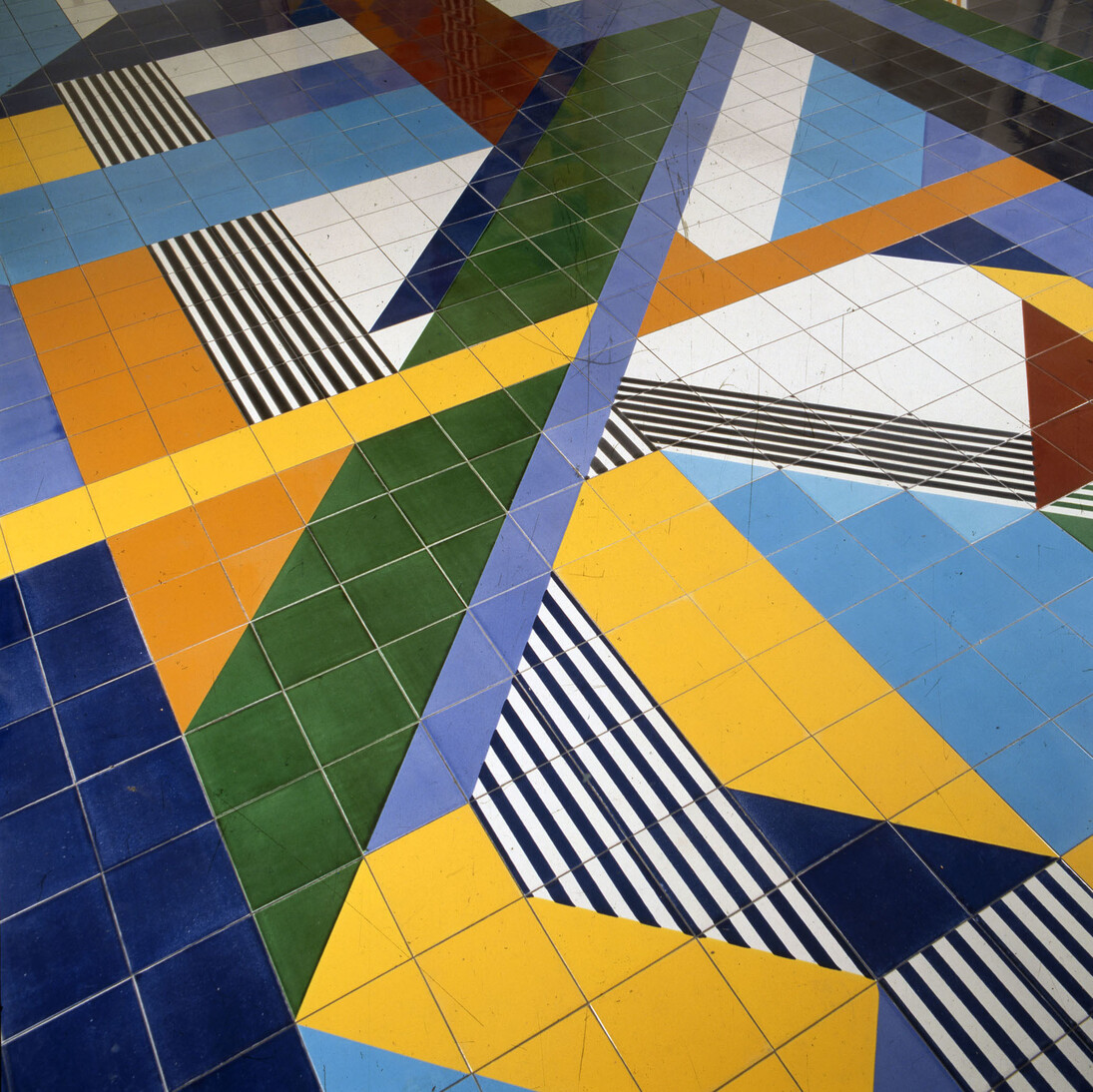 Gio Ponti, Pavimenti per gli uffici della Salzburger Nachrichten, Particolare del pavimento, @ Gio Ponti Archives