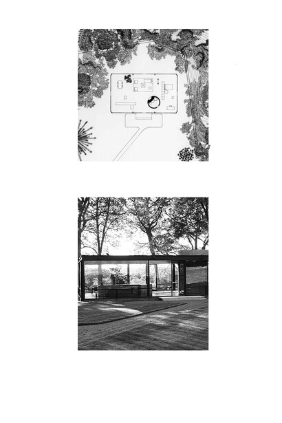 Exemplo de espaço moderno: Kazuyo Seijima, Pavilhão de Vidro, EUA, 2006