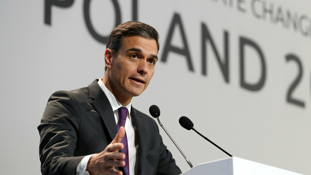 Pedro Sánchez esta semana en Polonia