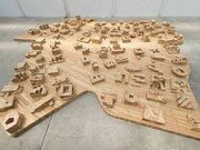 Ai Weiwei, Ordos 100 Model, 2011, pine wood, video, 80 x 1511 x 1357.3 cm, 1h 0m 57s, Presented with texts and images from 100 architects, Courtesy Galleria Continua, San Gimignano/Beijing/Le Moulin, Photo by Oak Taylor-Smith