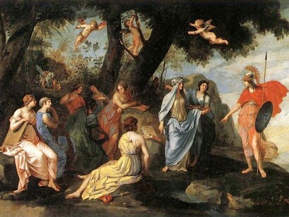 Jacques Stella, Minerva e le Muse