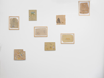 Various artists, Silent threads, resounding Kosova, exhibition view. Courtesy of Galleria Continua