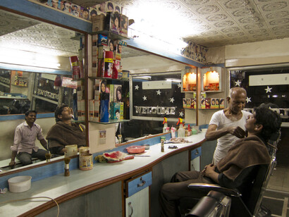 A Saloon, Pune. From the series Shave, 2013