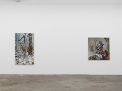 Daniel Pitín, Memories of a deserted island, exhibition view. Courtesy of Nicodim Gallery