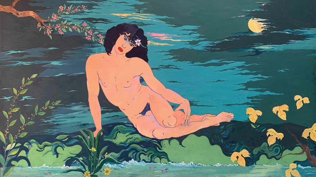 Luigi Mastrangelo, Io sono Narciso (dettaglio), 1983-84. Cortesia di Mangano Galleria d’Arte