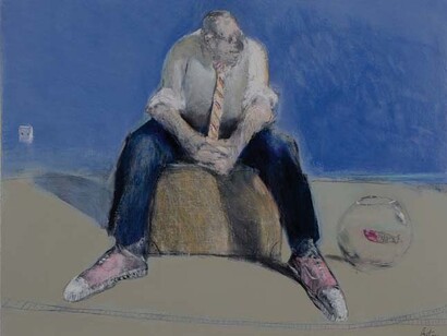 François Anton, Raconte moi l'océan, 2014, Oil on Canvas, 28¾" x 36"