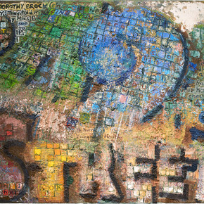 John Lees, 42nd Street (Tesserae), 2015, Oil on canvas, 24 x 32 inches