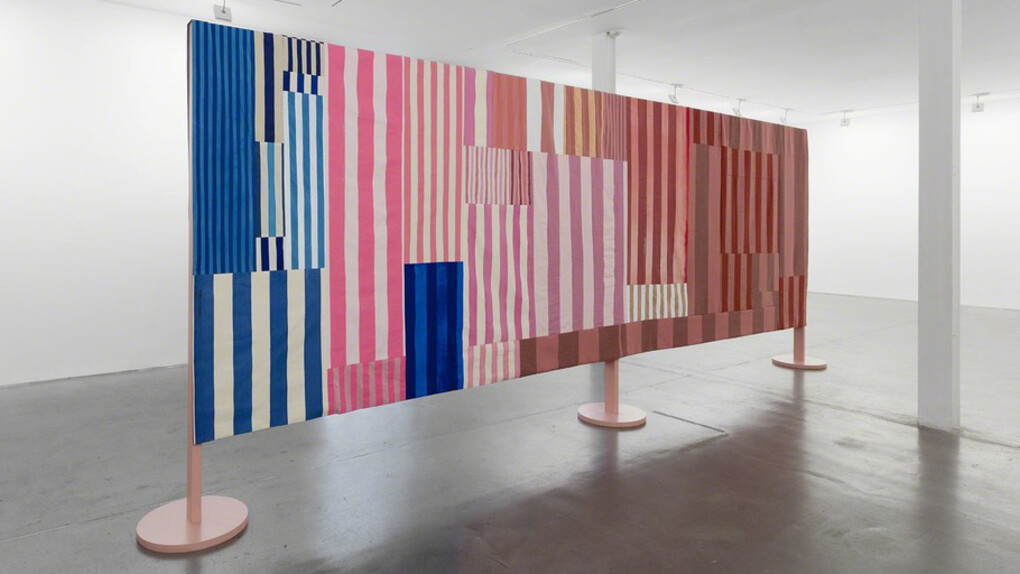 Pink road through forest. Courtesy of VNH Gallery