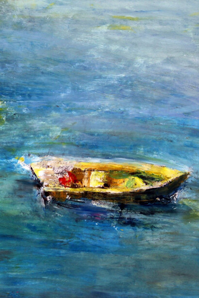 Morris Nitsun, Boat near Formentor (detail)
