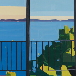 Guy Yanai, Rayol Canadel Sur Mer (Barbarian In The Garden), 2017 , Oil on linen, 70 7/8 x 78 3/4 in (180 x 200 cm). Courtesy of the artist and Praz-Delavallade.
