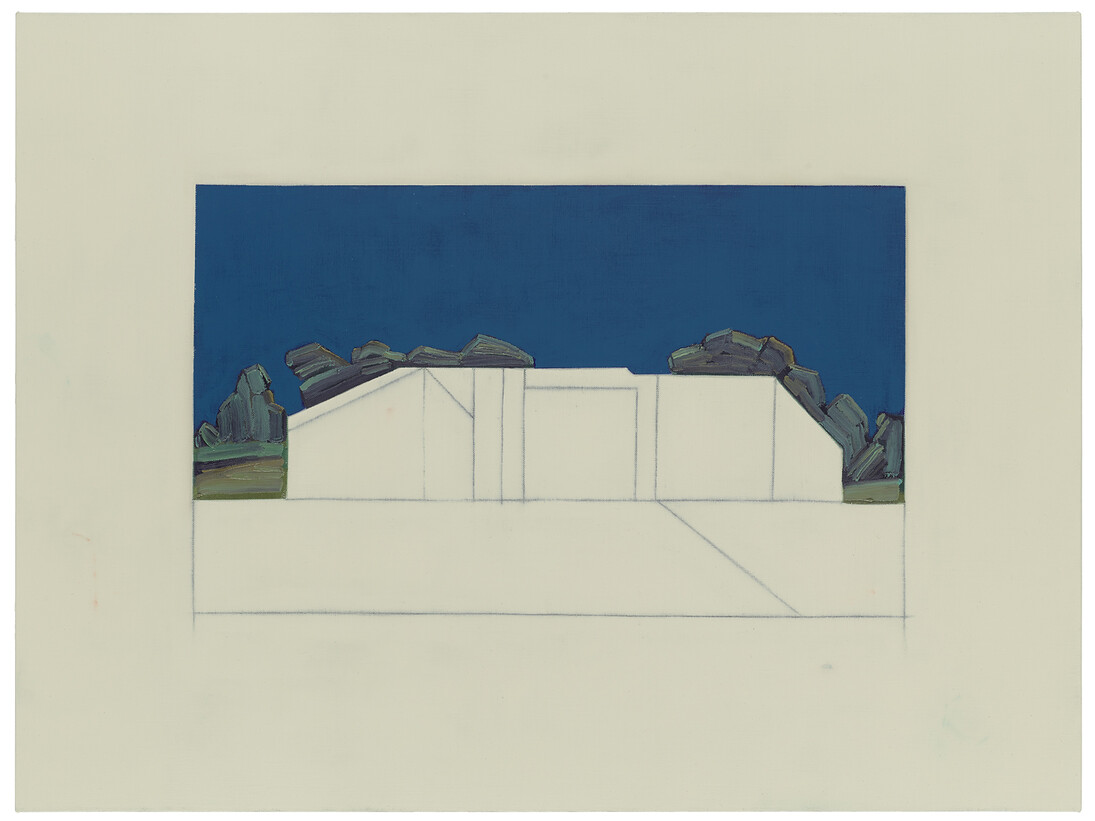 Suzanne Caporael, 693 (The plan), 2014, Oil on linen, 36 x 48 inches, 91.4 x 121.9 cm