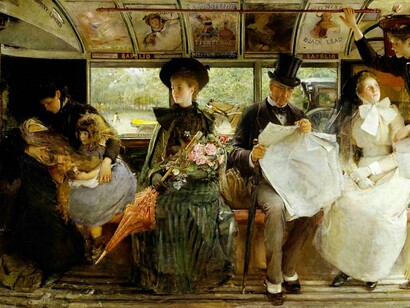 La sociedad victoriana según George W. Joy: «The Bayswater Omnibus» (1895)