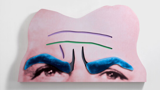 John Baldessari, Raised Eyebrows/Furrowed Foreheads (Part One): (Blue Eyebrows), 2008 © The Estate of John Baldessari. Courtesy the Estate of John Baldessari and Marian Goodman Gallery, New York.