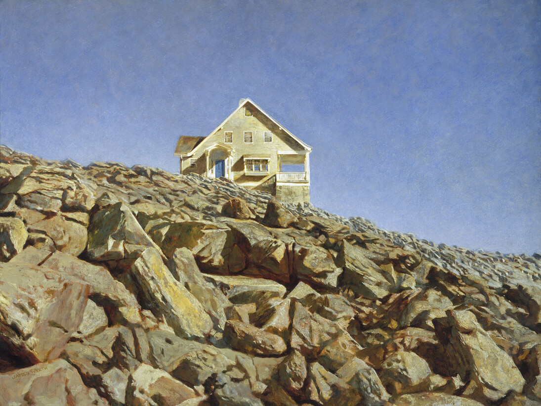 Jamie Wyeth, Kent House, 1972, Oil on canvas, The Brandywine River Museum. Gift of Mr. and Mrs. Andrew Wyeth, 1985. © Jamie Wyeth. Courtesy, Museum of Fine Arts, Boston