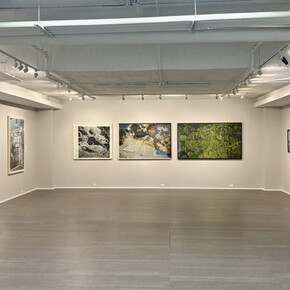 Andrés Orjuela, Alguien nos ha estado mirando, vista de exhibición. Cortesía de Galería La Balsa 