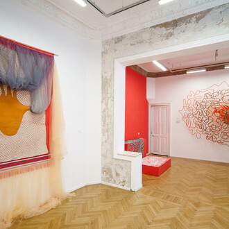 Various artists, A journey to the center of the Earth, exhibition view. Courtesy of Anca Poterașu Gallery