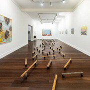 Luis Roldán, Plots, vista de exhibición. Cortesía de la Galería Casas Riegner