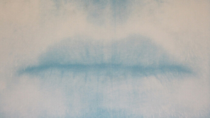 Nick Fox, All of me, some of me, 2014, cyanotype of Heritage rag, 101 cm x 137 cm
