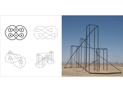 The Palace of Abstract Power - The building series I, 2014, Serigrafia e impressão sobre papel fotográfico | Silkscreen and inkjet print on photographic paper, 100 x 100 cm (cada/each)