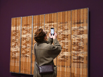 Anni Albers, Constructing textiles, exhibition view. Courtesy of Zentrum Paul Klee