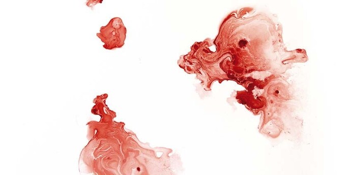 Federica Rossi, dalla serie The living cell, 2017, inchiostro su tela, cm. 100x100.
