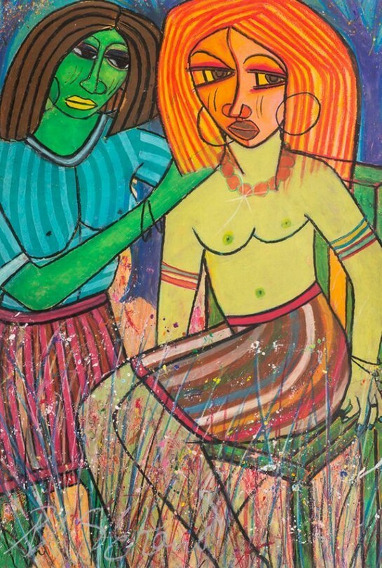 Charles Sekano, Making Her Hair 2009 - 2010, © Alan Roderick