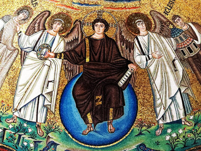 Mosaico abside della Cappella di San Silvestro, Ravenna, Italia