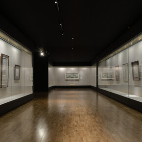 Chua Soo Bin and Wu Guanzhong, Light within ink. Portraits of Wu Guanzhong through Chua Soo Bin’s Lens and works by Wu Guanzhong, exhibition view. Courtesy of Long Museum