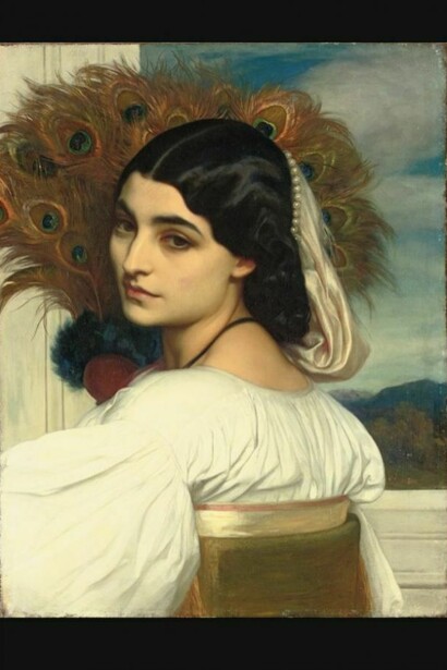 Frederic Leighton, Pavonia 1858-59, Oil on canvas, Private collection. Courtesy of Mitsubishi Ichigokan Museum, and Windam Inc., Tokyo, Japan.  
