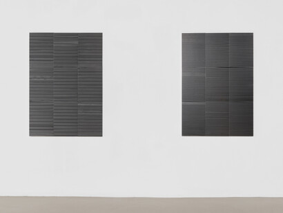 János Megyik and Arne Schreiber, exhibition view. Courtesy of Edition & Galerie Hoffmann 
