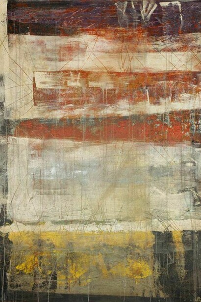 Charles Conrardy, Neon Night, Mixed Media on Canvas, 48" x 36"