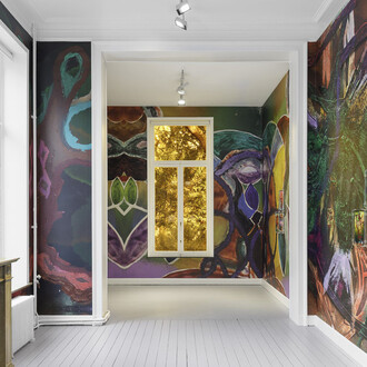 Kerstin Brätsch, MƎTA, exhibition view. Courtesy of Gladstone Gallery