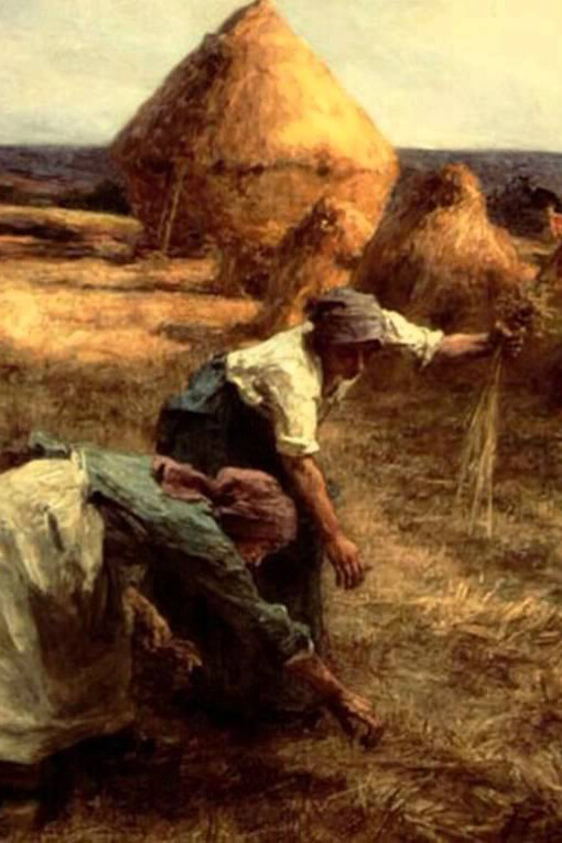 Léon Augustin L'hermitte. "Os respigadores"