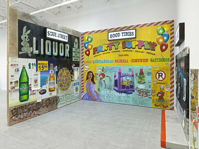 Alfonso Gonzalez Jr., This was here, exhibition view. Courtesy of Jeffrey Deitch Gallery