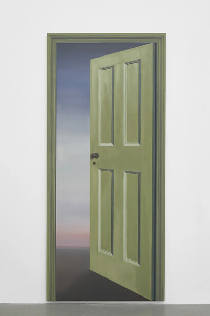 Gavin Turk, La porte verte (Door), 2026. Courtesy of Ben Brown Fine Arts