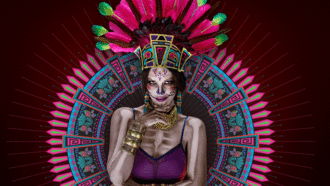 Atuendo mexicano para el Día de Muertos