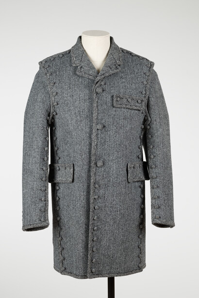 Thom Browne, Man's coat, 2017. Courtesy of Risd Museum