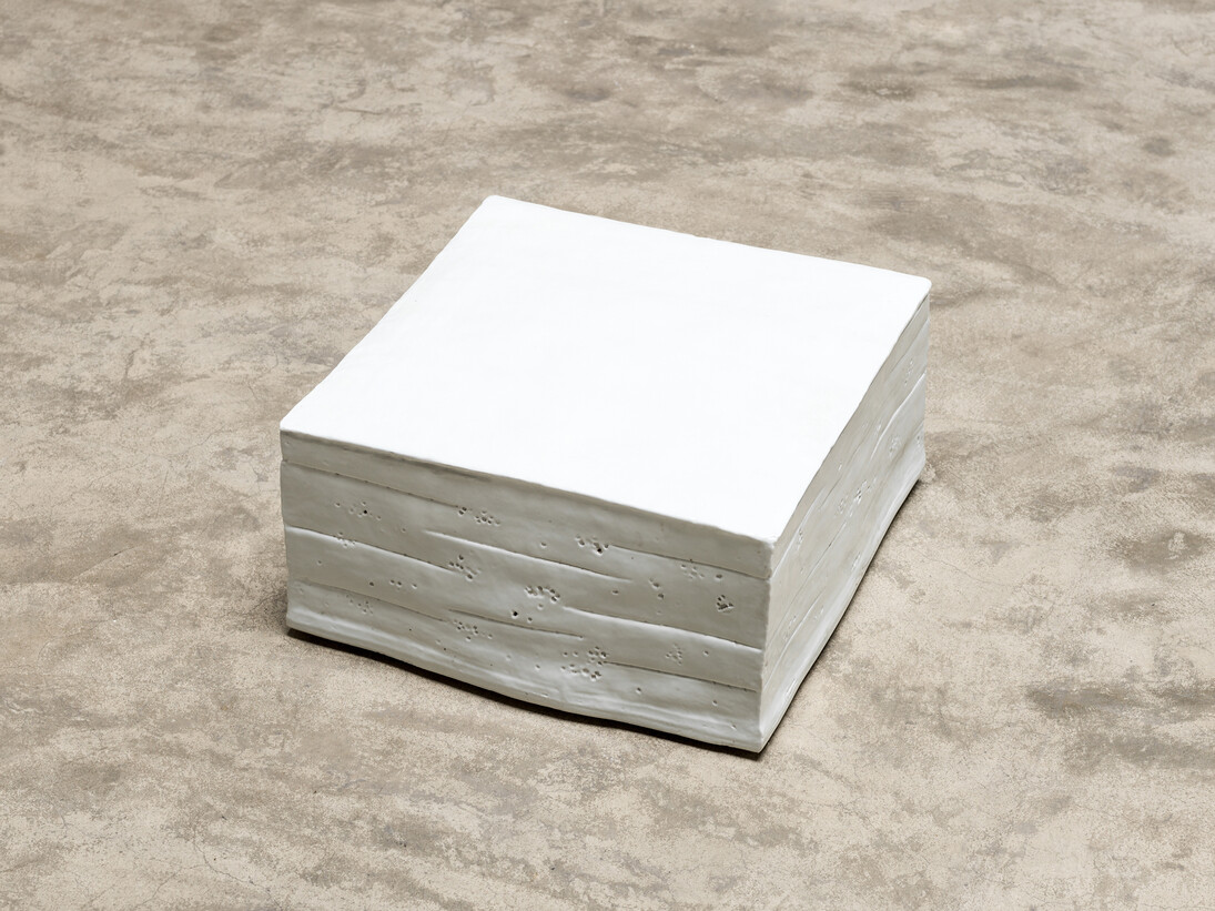 Tofu, 2012, Porcelain, 21 x 21 x 10 in (53 x 53 x 25 cm),
Edition of 15