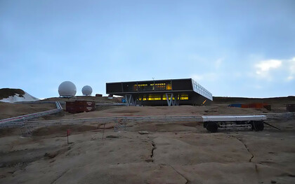 Bharati is a permanent Antarctic research station commissioned by India. It is India's third Antarctic research facility and one of two active Indian research stations, alongside Maitri. India's first committed research facility, Dakshin Gangotri, is being used as a supply base